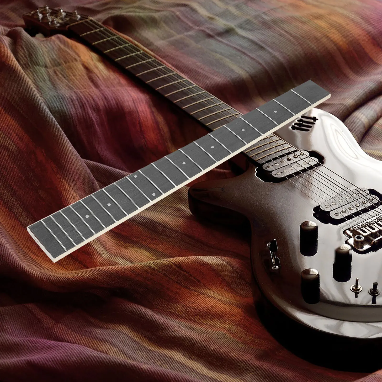 

Technical Wood Fingerboard Folk Fretboard Replacement Durable Acoustic Finger Plate Simple Structure Smooth Edges Easy Install