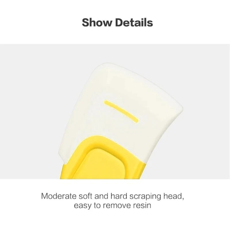 F3KE Atualizada Rasca Raspador Ferramenta Luz Cura Cura Resina Cleaning Raspador