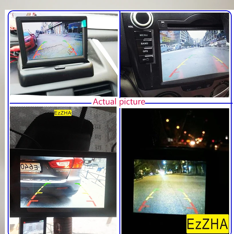 EzZHA CCD HD Wireless Car CCD Rear Camera  4 8 12 led  Night Vision For Mercedes Benz C E S CL Class W204 W212 W216 W221