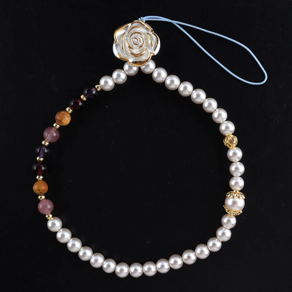 

2025 New Light Luxury High-end Imitation Pearl Phone Chain for Women Suitable for Birthday Parties
