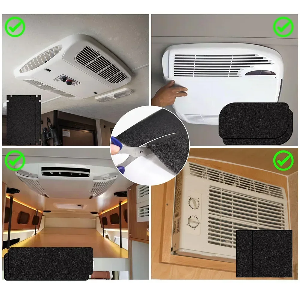 Filtri AC Filtro di ricambio per condizionatore d'aria per camper per uso domestico Per aria condizionata per camper Colore nero Aspirazione anticorrosione