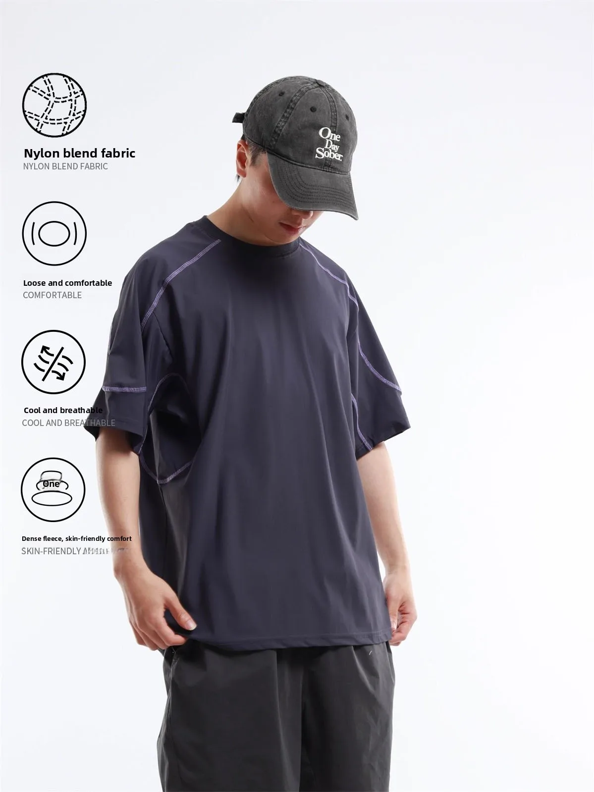 Original Summer 2026 Quick Dry round Neck Printed Cycling Sportswear T-Shirt Loose Fit Short Sleeve Weave Fabric Youth Fashion