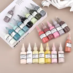 Morandi Colors Liquid Resin Pigments Epoxy Resin UV Resin Ink Alcohol Colorant Paste Dye DIY Jewelry Decor Making Resin Pigments