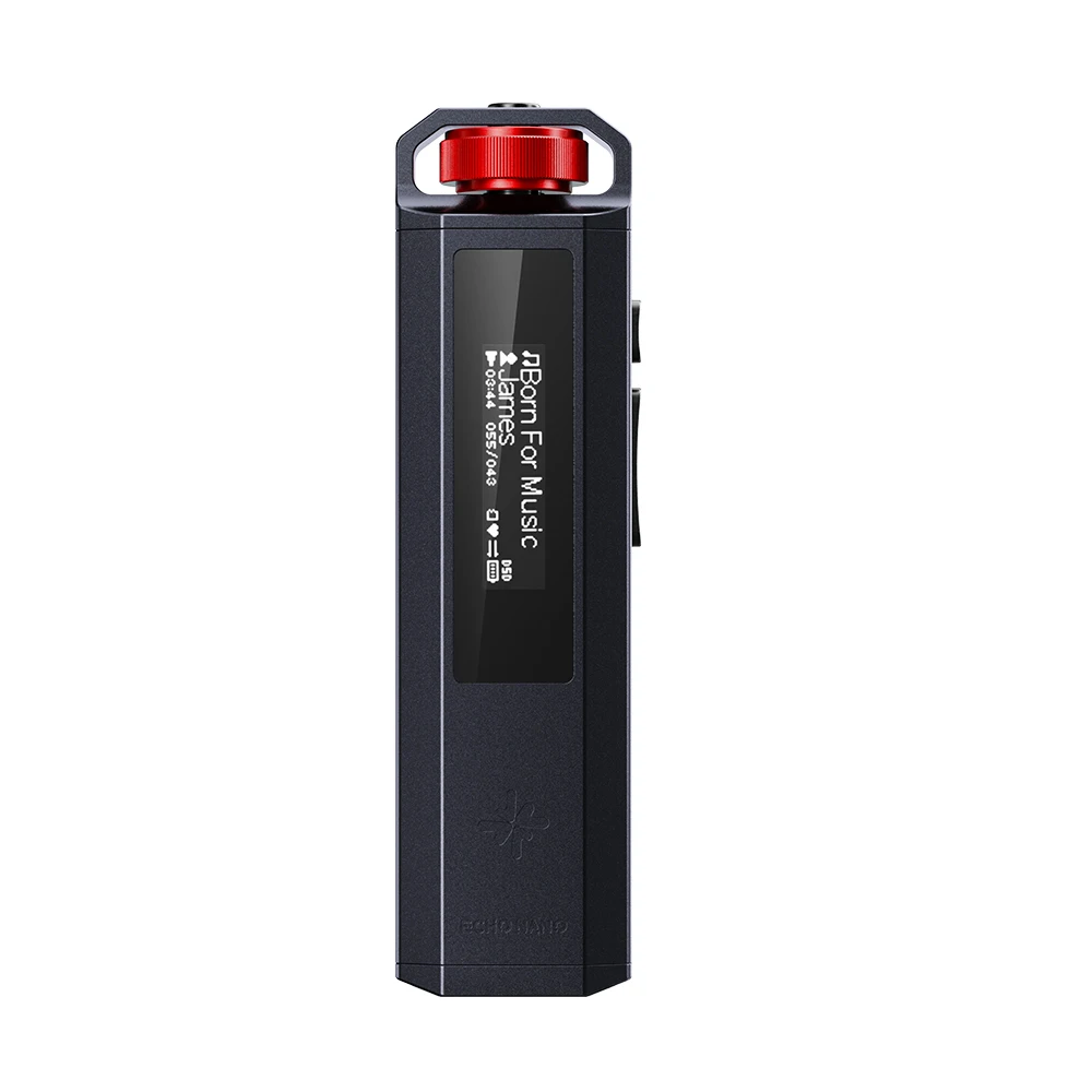 FiiO ECHO NANO Retro muziekspeler, zakformaat HiFi MP3-speler met OLED-display, USB DAC, verliesvrije audio