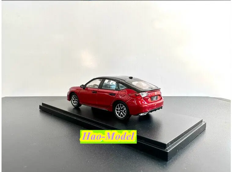 Coche de aleación de Metal fundido a presión para niños, modelo de dos cajas para Honda 11th Civic 1/43, colección de exhibición de Hobby, adornos rojos, 2023