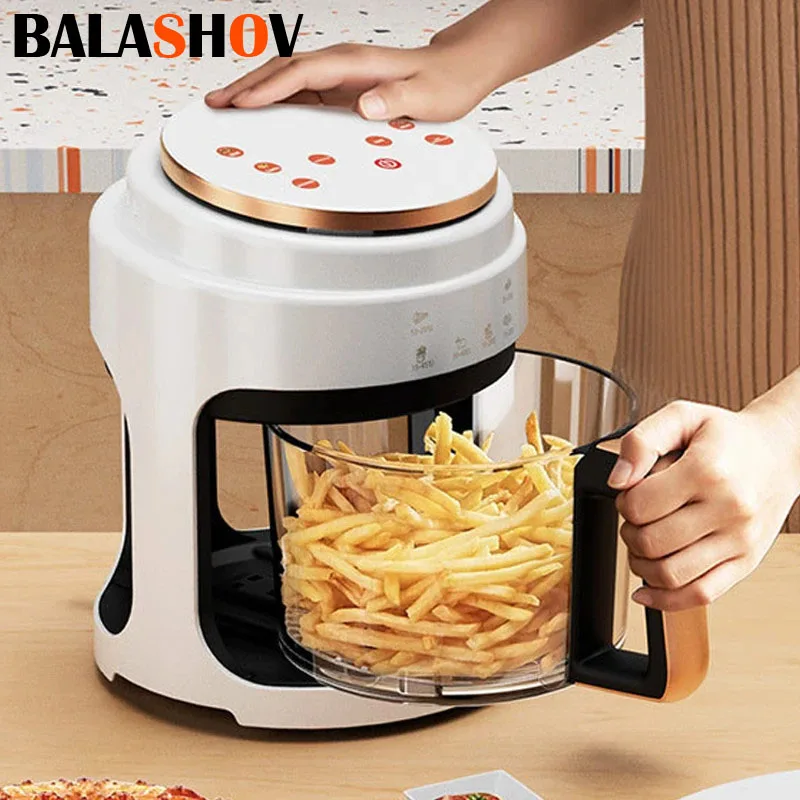 3L Air Fryer Visual Oil-free Electric Fryer Multi-functional Automatic Household 360°Baking LED Touchscreen Oil Air Fri 110/220V