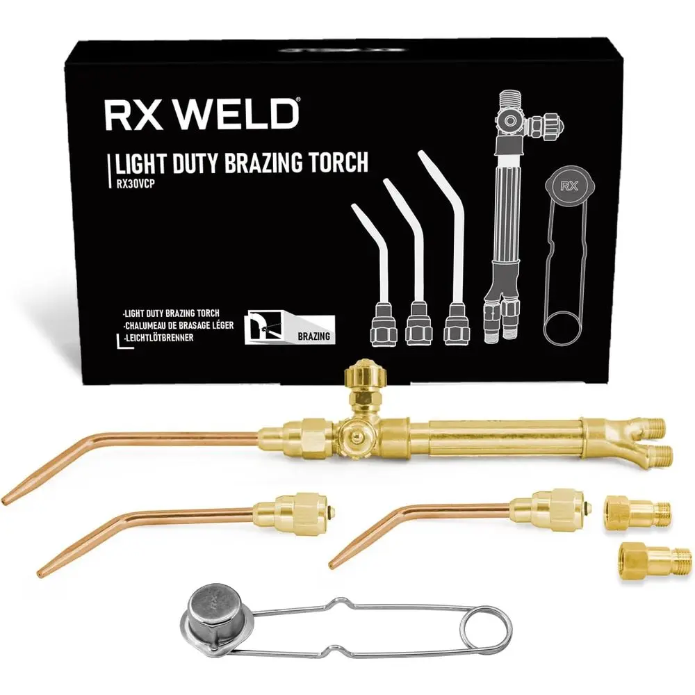 

Легкий комплект горелок для сварки и пайки типа J с 3 насадками