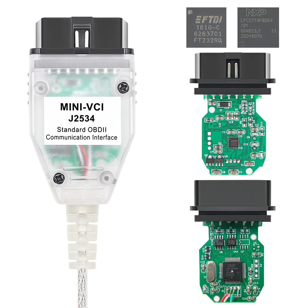 

Кабель Mini VCI V18 Techstream FTDI FT232RQ Считыватель кодов модели Toyota Camry