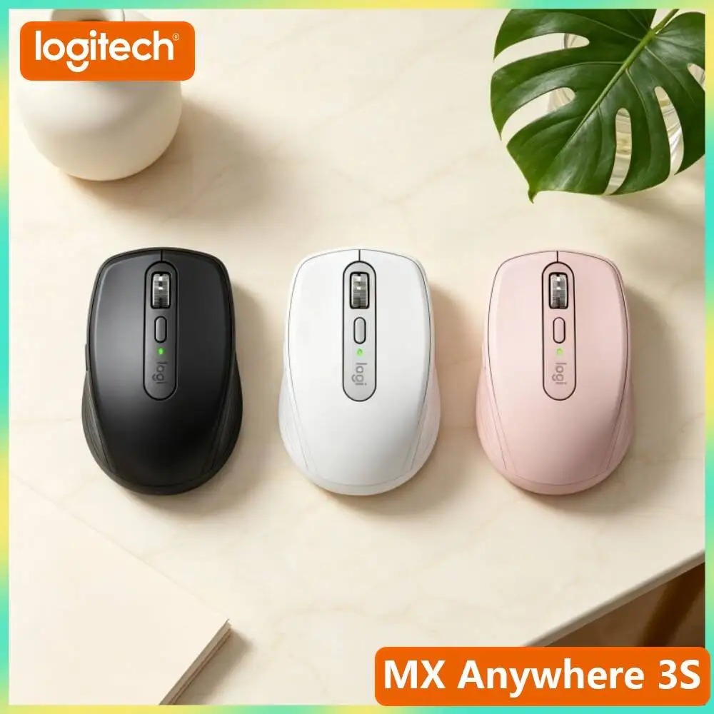 Wireless MX Anywhere 3S - Darkfield 8K DPI, Hyper-Scroll, USB-C, Great for Freelance Florist & Home Studio Task