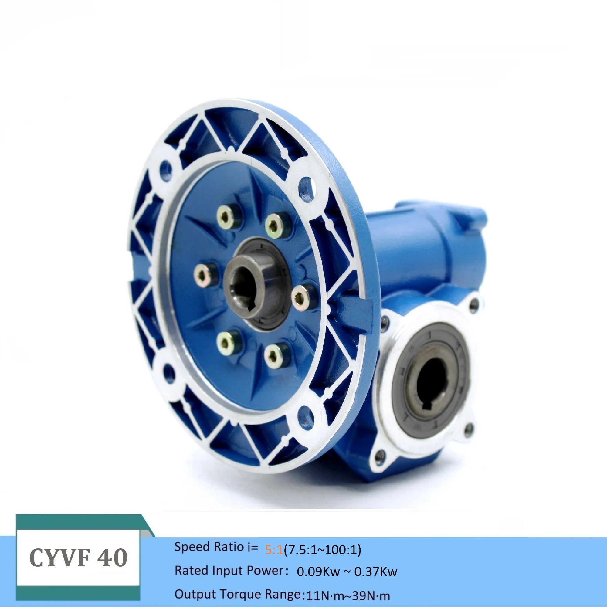 CHENYUE Worm Gearbox Worm Gear Reducer VF040 Motor 0.09-0.37kw output hole18 Free Maintenance-Tin bronce Worm Gear Manufacturer
