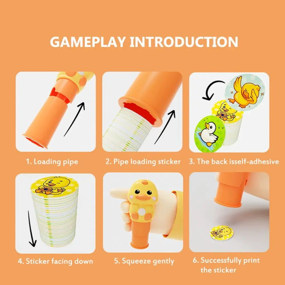 Zestaw naklejek stempelowych DIY, śmieszne wodoodporne naklejki nagrody, zabawki, interaktywna pieczęć dla dzieci