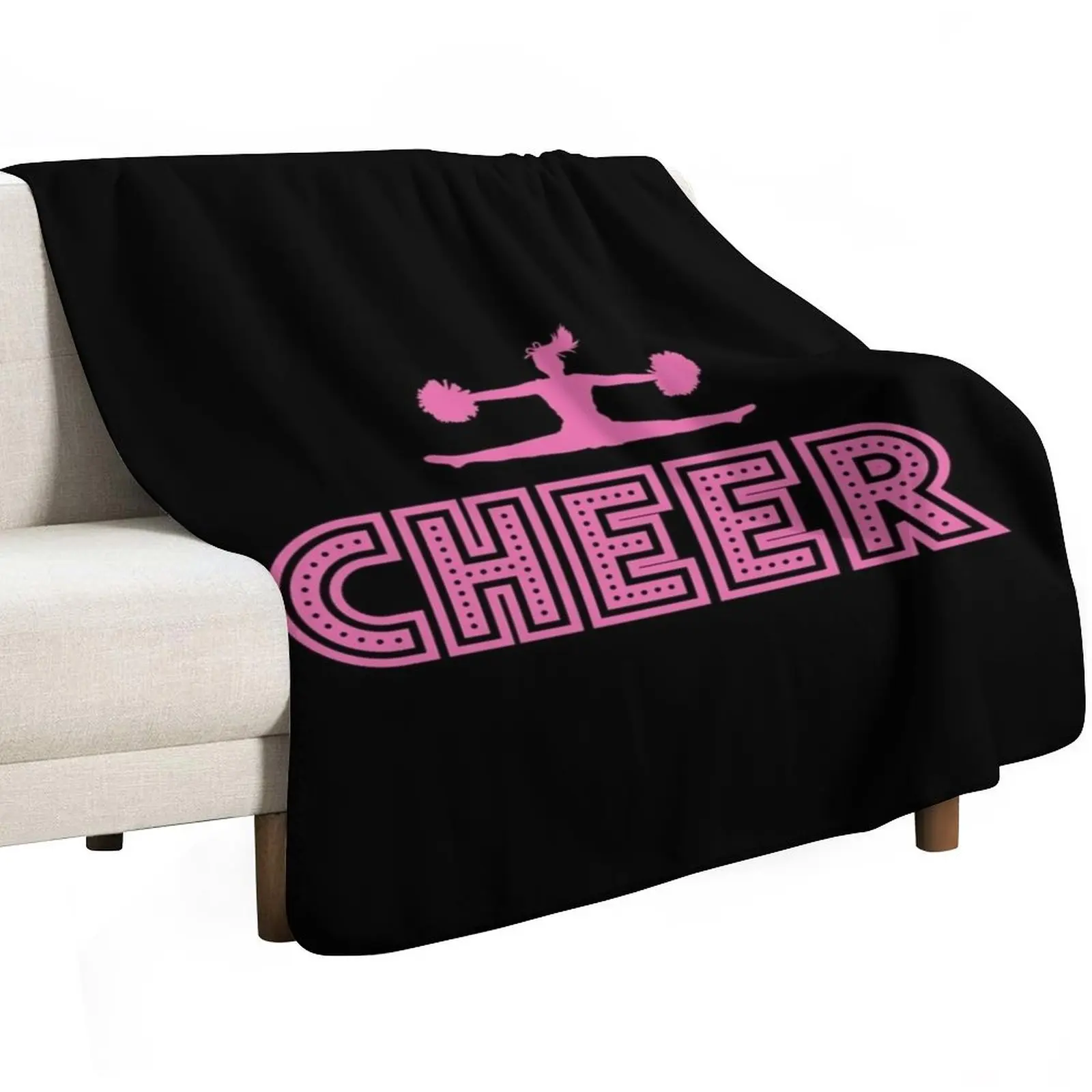 Cheerleader Cheerleading Gift Sport Hobby Throw Blanket Furrys Flannels Softest bed plaid Blankets