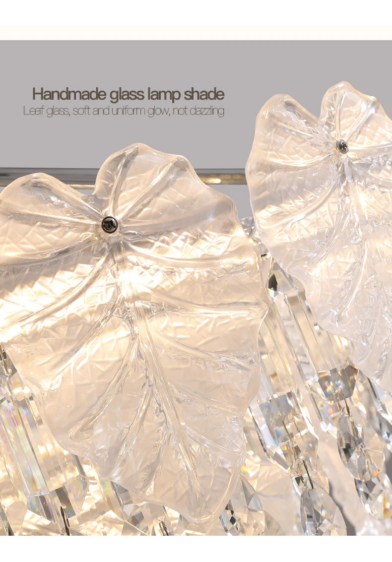 Latest Design Crystal LED Ceiling Light Simple European Creative Living Room Light Luxury Simple Bedroom Nordic Room