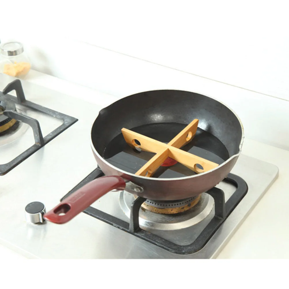 

Бамбуковая изоляционная прокладка, съемная кухонная стойка для кастрюли, чаши, чашки, тарелки для хранения, термостойкие антикоррозийные подвесные отверстия