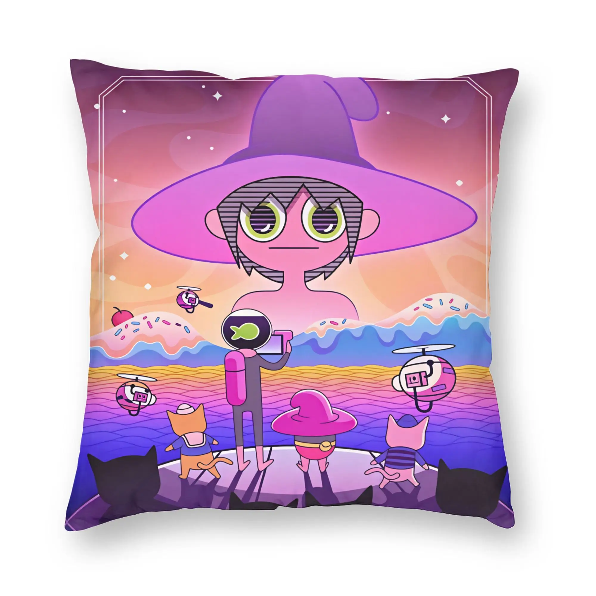 Cartoon M-Midnight Gospel Pillow Case  Comfy Pillow Cover For Sofa Car Home Decor Morden Pillowcases
