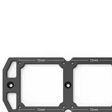 86 Type Wire Box Template 5.7mm Aluminum Alloy Switch Socket Opening Jig For Wooden Board Slotting Power Tool Accessories
