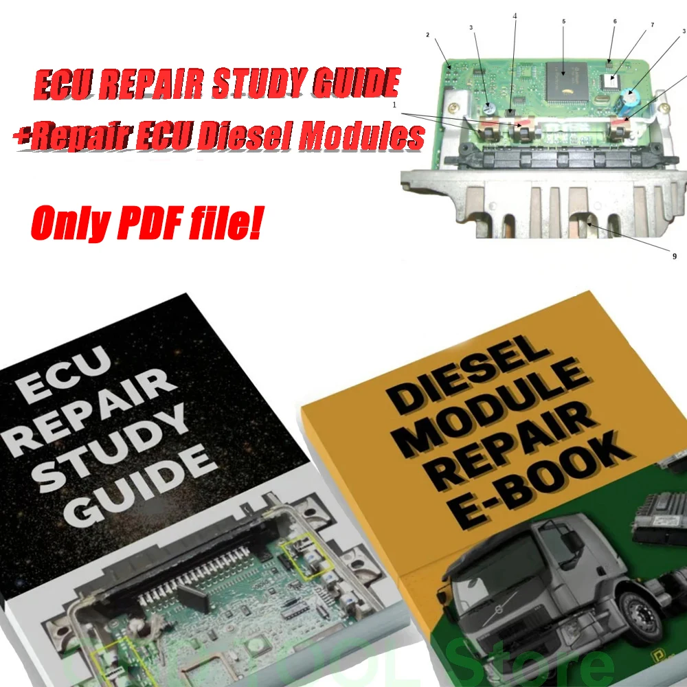 ECU Repair Module Course Study Guide PDF File EPROM TEST Progranmming ECU Teaching RESISTORS SOCKETSMD Simulator Car Repair Tool