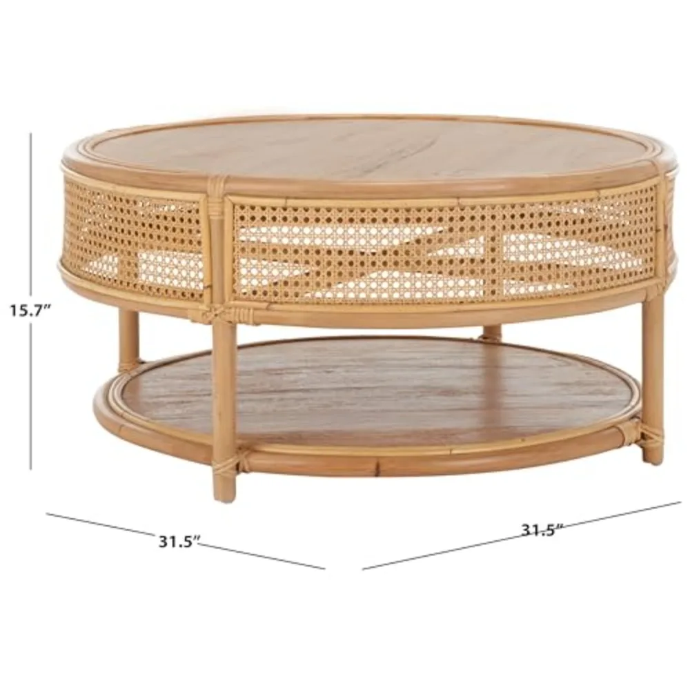 Home Collection Arvid Natural Brown Solid Wood Coffee Table (Fully Assembled)