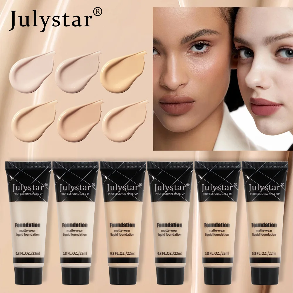 Julystar Waterdichte Concealer Gezichtsmake-Up Foundation Zwarte Oogcirkels Die Vloeibare Foundation Oliecontrole Zweetpreventie Bedekken