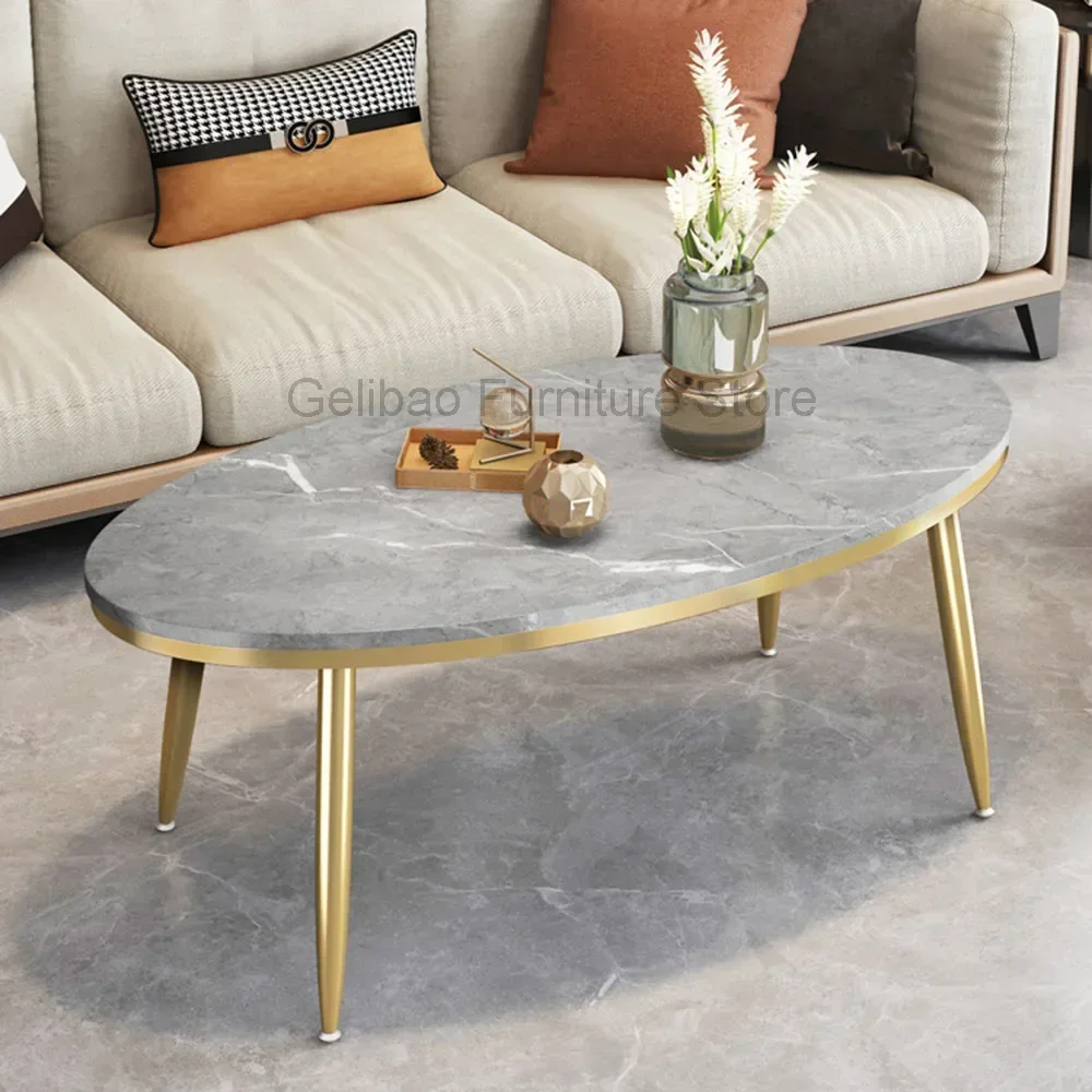 

Luxury Coffee Table Tray Industrial Legs Metal Nordic Italian Modern Design Side Table Decoration Mesa Living Room Furniture