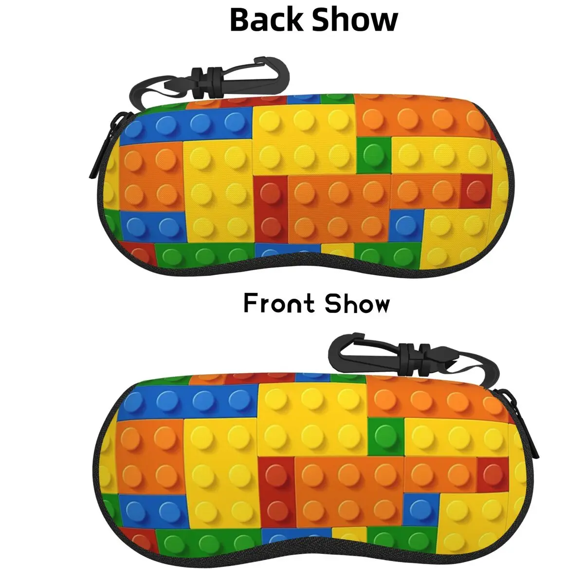 

Building Blocks Construction Brick Shell Glasses Case Portable Sunglasses Box Women Men Soft Eyeglass Bag Pouch