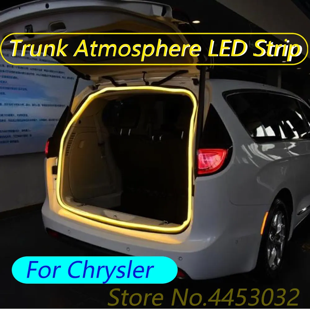 Car Trunk Light Strip For Chrysler 300 Pacifica Sebring PT Cruiser Intrepid Charger Dart Voyager LED Atmosphere Light 12V 4M - view 2