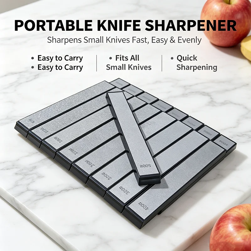 Knife Sharpener Apex Sharpening Set Diamond Whetstone Bar Blade Repair Multi Purpose High Hardness Kitchen Scissors Razor