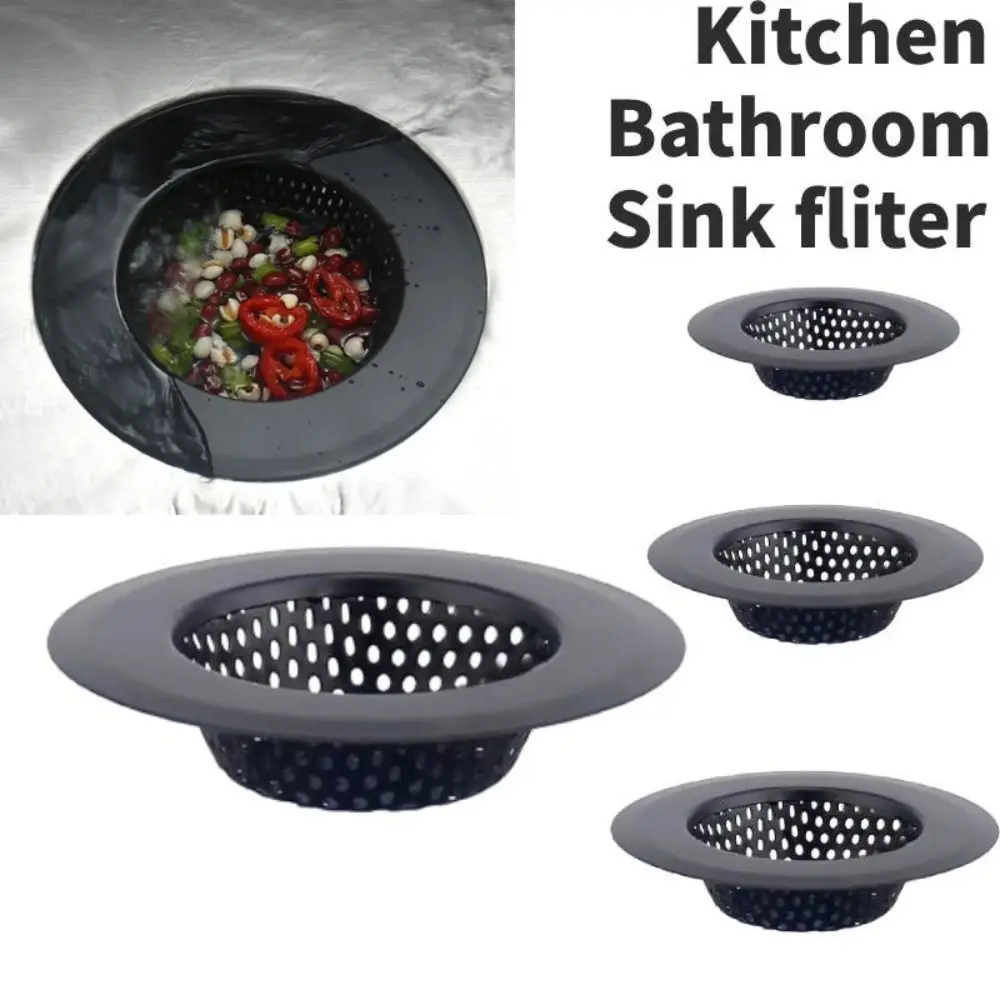 

Stainless Steel Kitchen Sink Strainer Filter Black Basin Drain Hole Hair Catcher Stopper Shower Floor Drain Strainer Bathroom