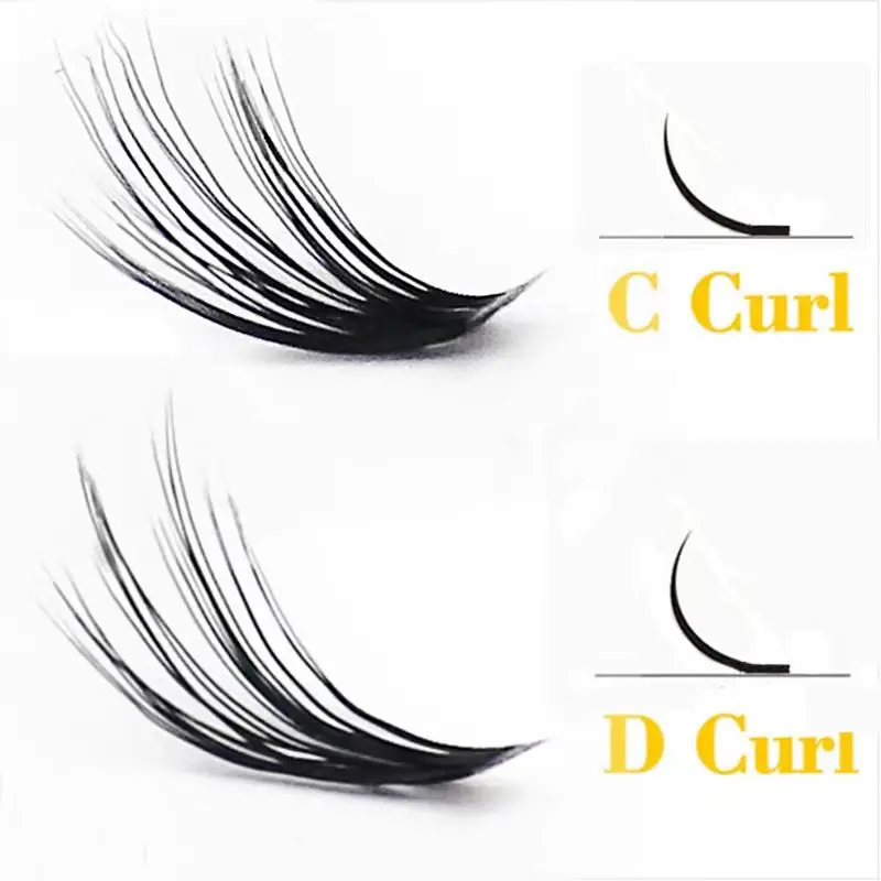 Extensions de cils naturels en vison 40D, accessoire de maquillage individuel, 3D, russe, vente en gros, 30D, 60/1 boîte