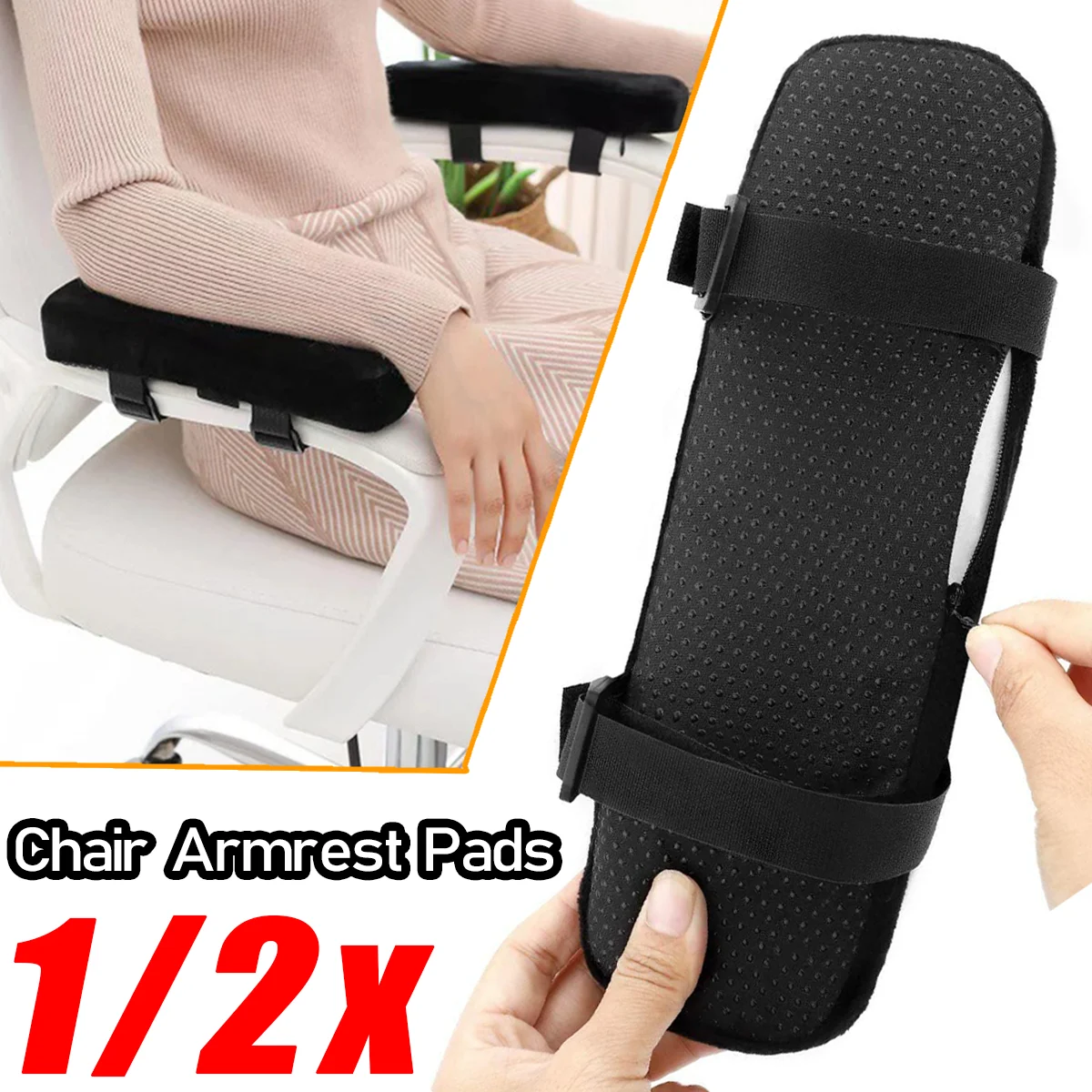 

1/2 шт. подушка для автомобильного подлокотника с нескользящим дном, подушка из пены с эффектом памяти премиум-класса, мягкие удобные автомобильные аксессуары для большинства автомобилей