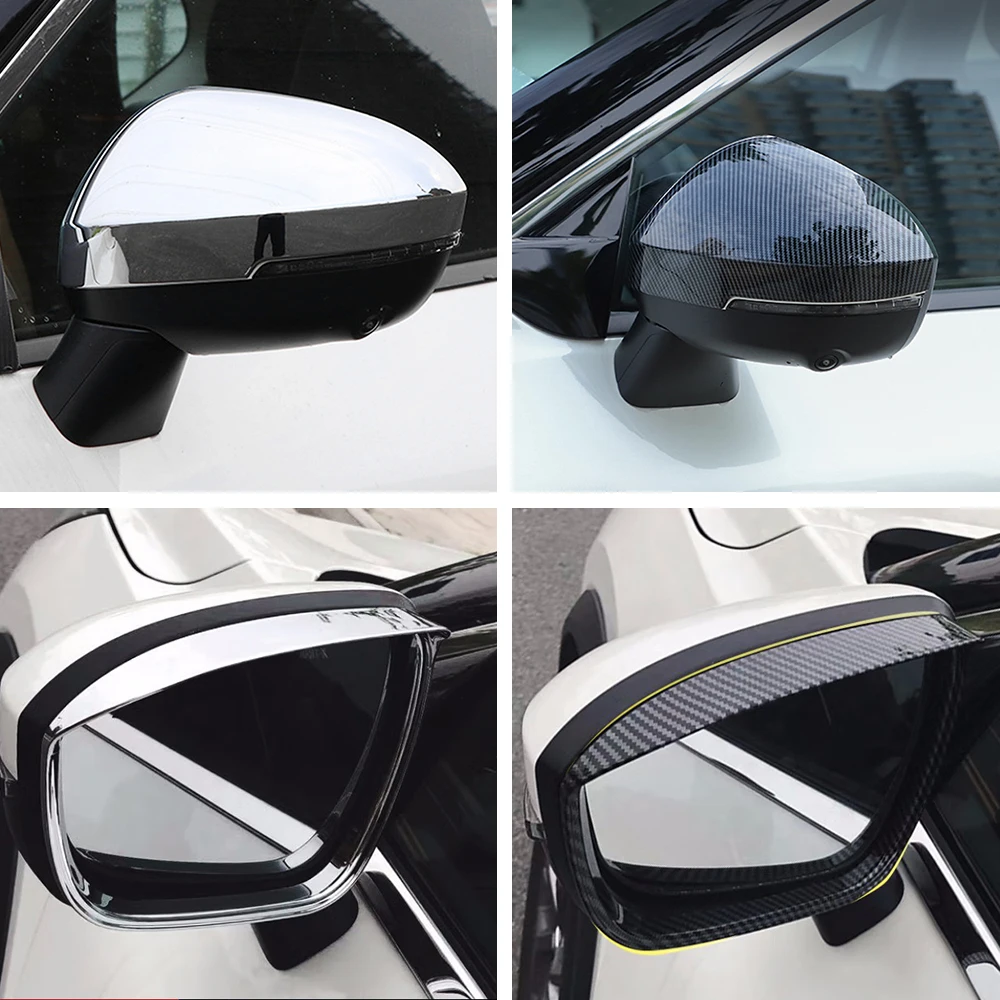 

For Mitsubishi Outlander 4 2022 2023 Accessories Car Door Side Mirror Cover Anti-collision Sticker Exterior Styling