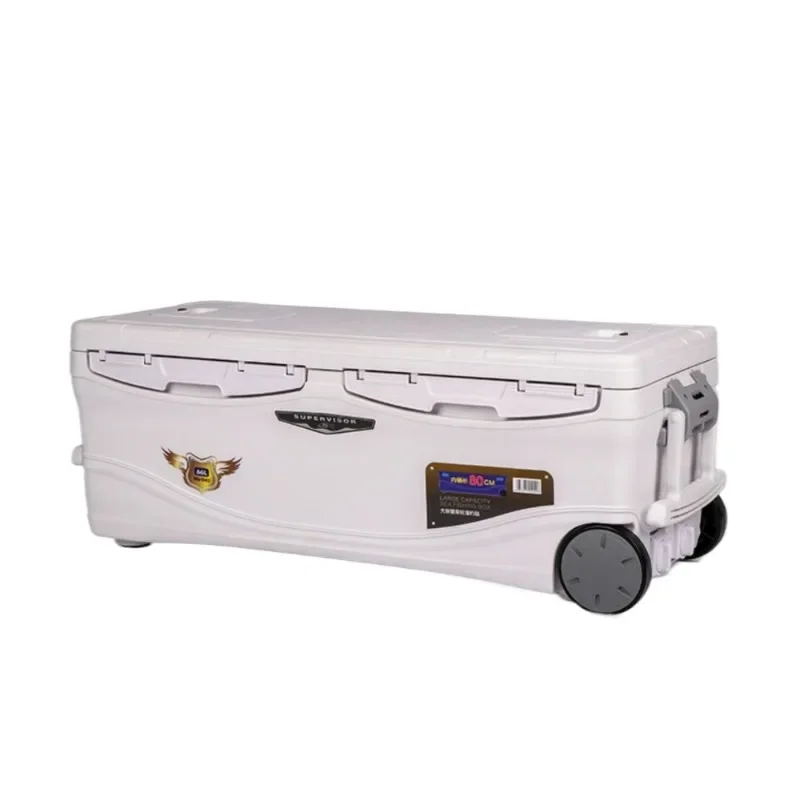 40/66/85 L Large capacity thermal insulation refrigerator with wheel fishing box Outdoor car refrigerator