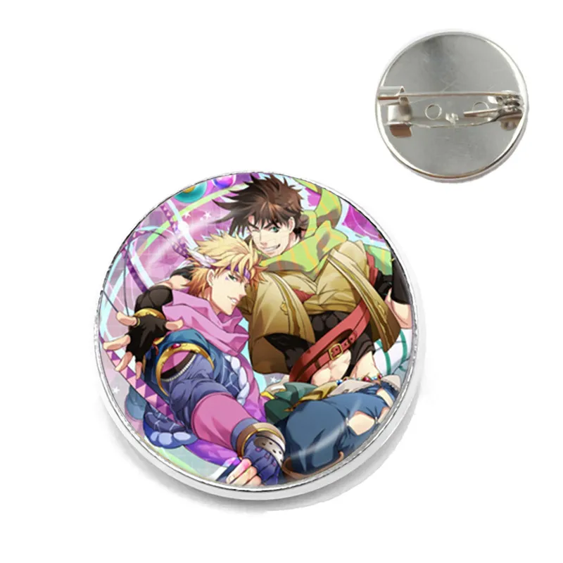 Free Shipping Anime Jojos Bizarre Adventure Brooch Women Men Cosplay Badges For Clothes Backpack Decoration Pin Jewelry