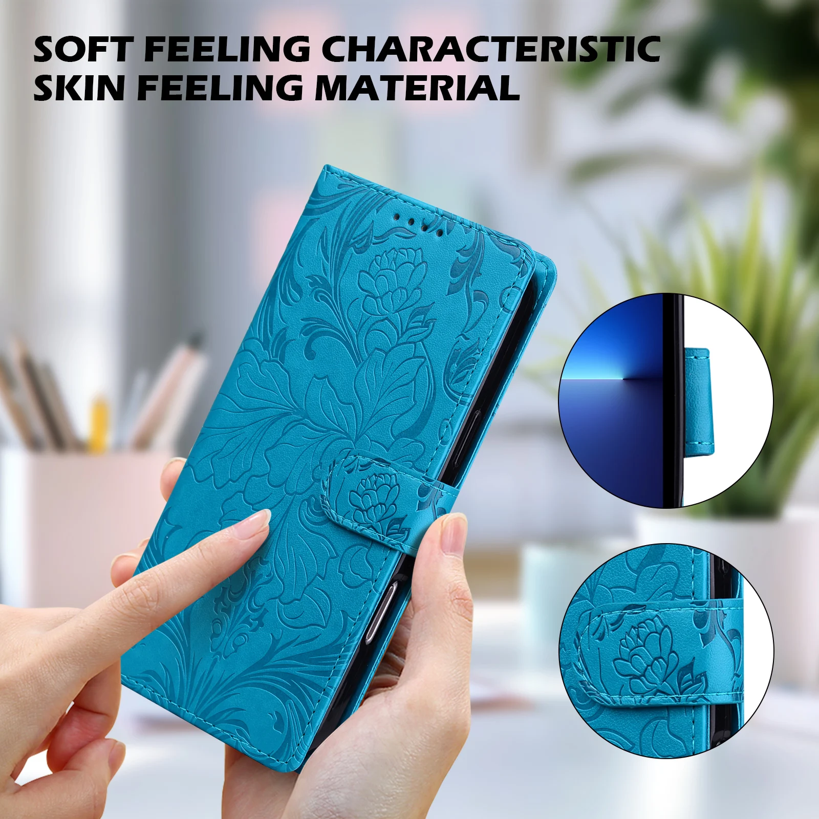 Magnetische Flip Leder Brieftasche Fall Für Samsung Galaxy A51 A52 A52s A53 A54 A55 A56 A70 A70s A71 A72 A73 A01 A02s A10 A11 4G/5G – Detail 11