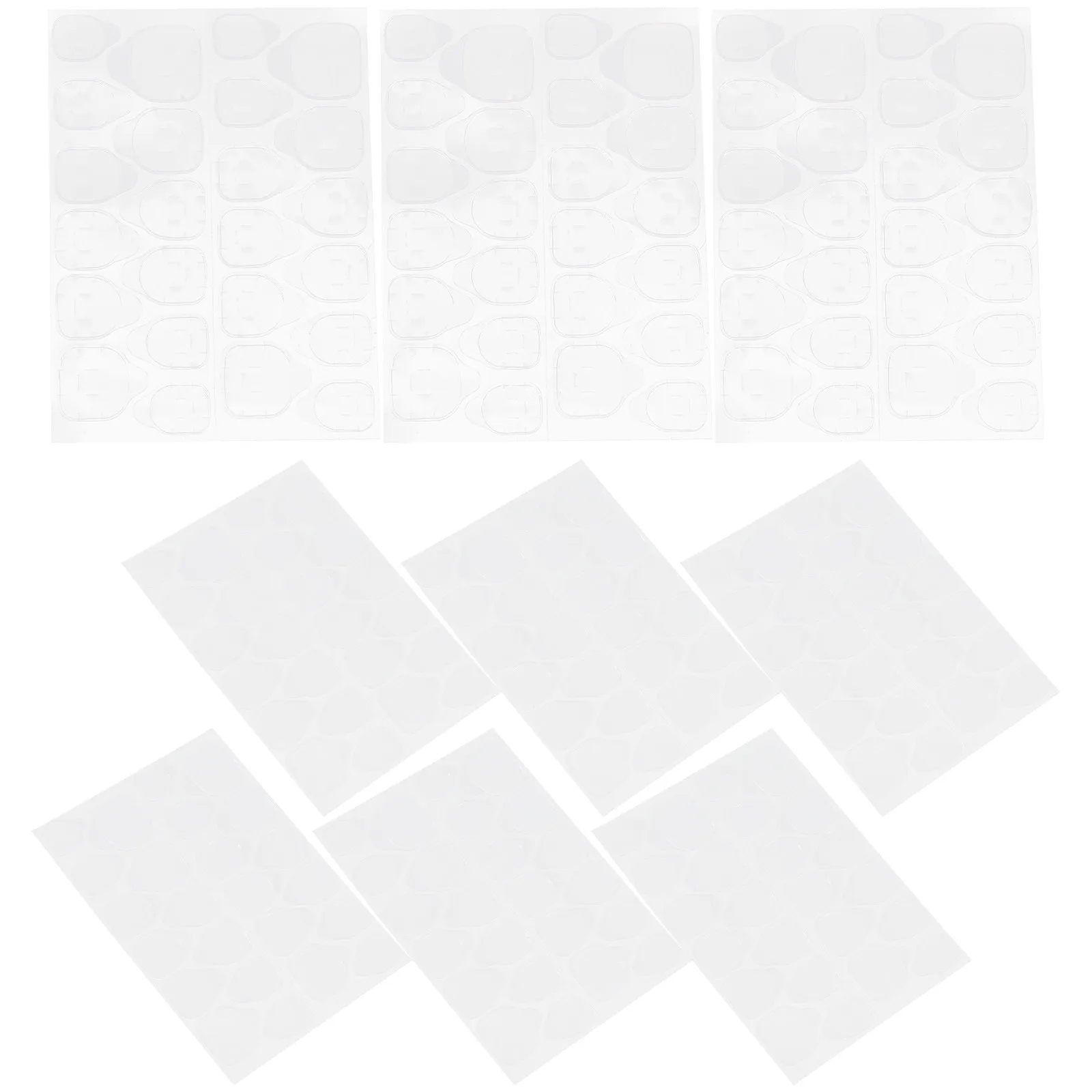 50 Sheets Fruit Jelly Gel Adhesive Toenail Tabs Sticky Fake Toenail Tips Press on Nail Stickers Nail Art Design Secure Fit