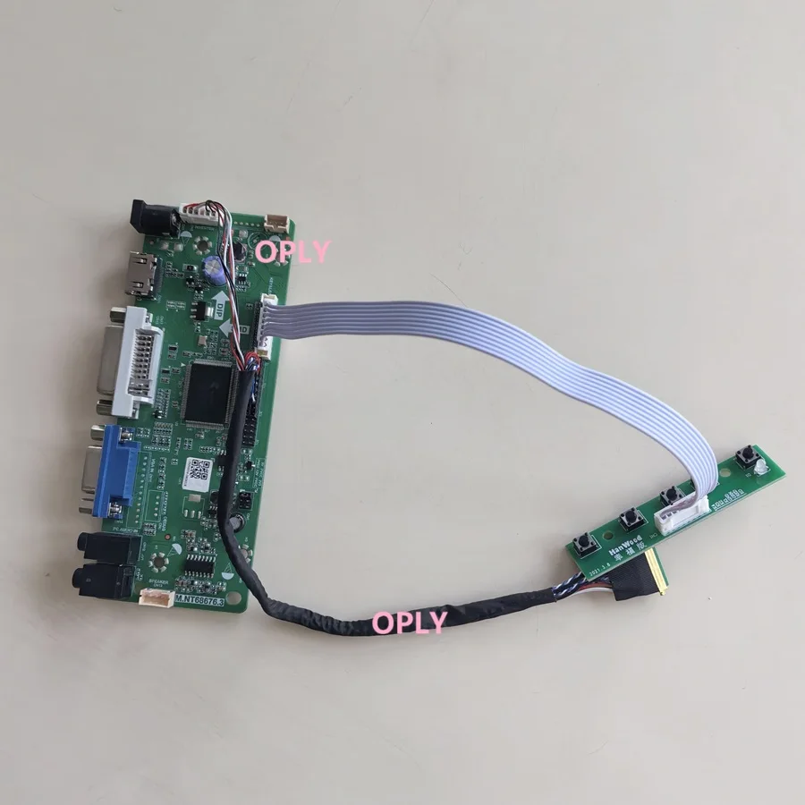 Kit de placa controladora M.NT68676 compatible con HDMI, DVI, VGA para monitor de pantalla B156XW02 B156XTN03 B156XW02 V2/V6 de 15,6 pulgadas y 1366X768, para bricolaje