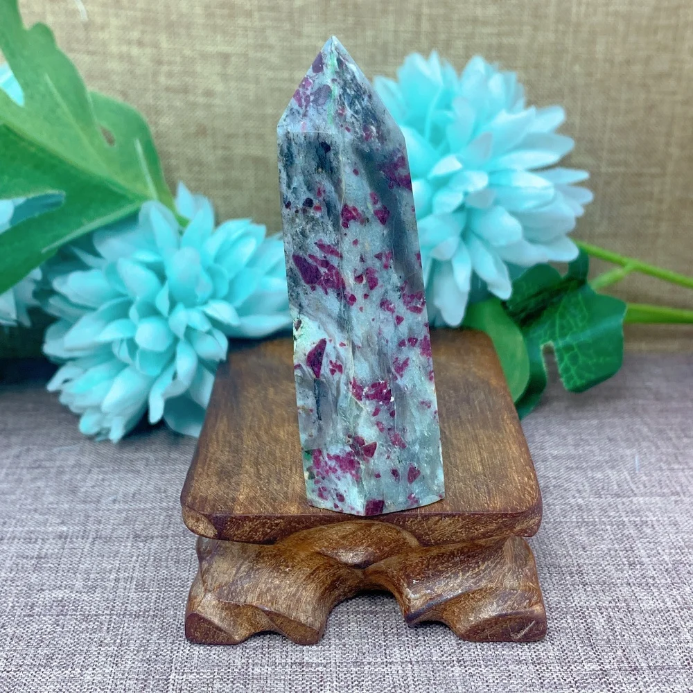 

Quartz Stone Natural Pink Tourmaline Point Tower Reiki Healing Gift Demagnetization Meditation Decoration Energy Gift
