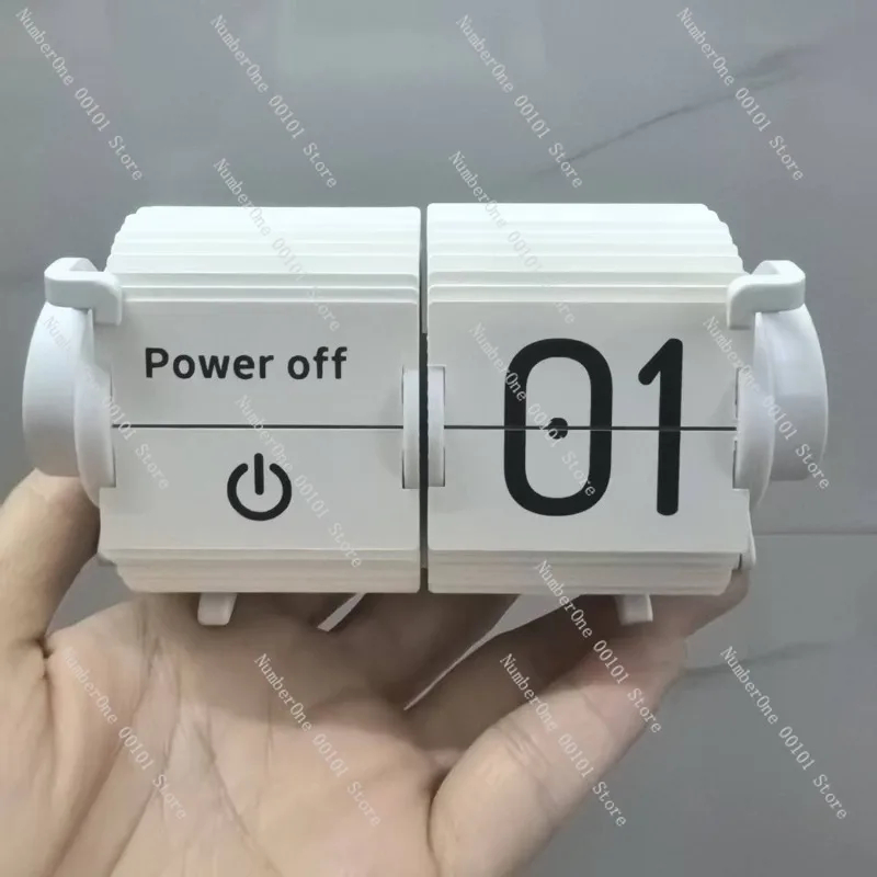 Automatic Page-Turning Clock, Smart Desktop Electronic Multi-Functional Timepiece, Table Decoration Item, Home Office Gadget view 3