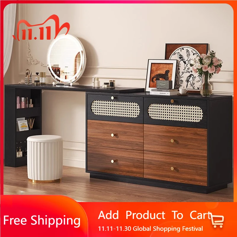 

Cosmetics Organizer Vanity Table Luxury Bedroom Storage Drawers Dressing Table Modern Women Comoda Pra Quarto Trendy Furniture