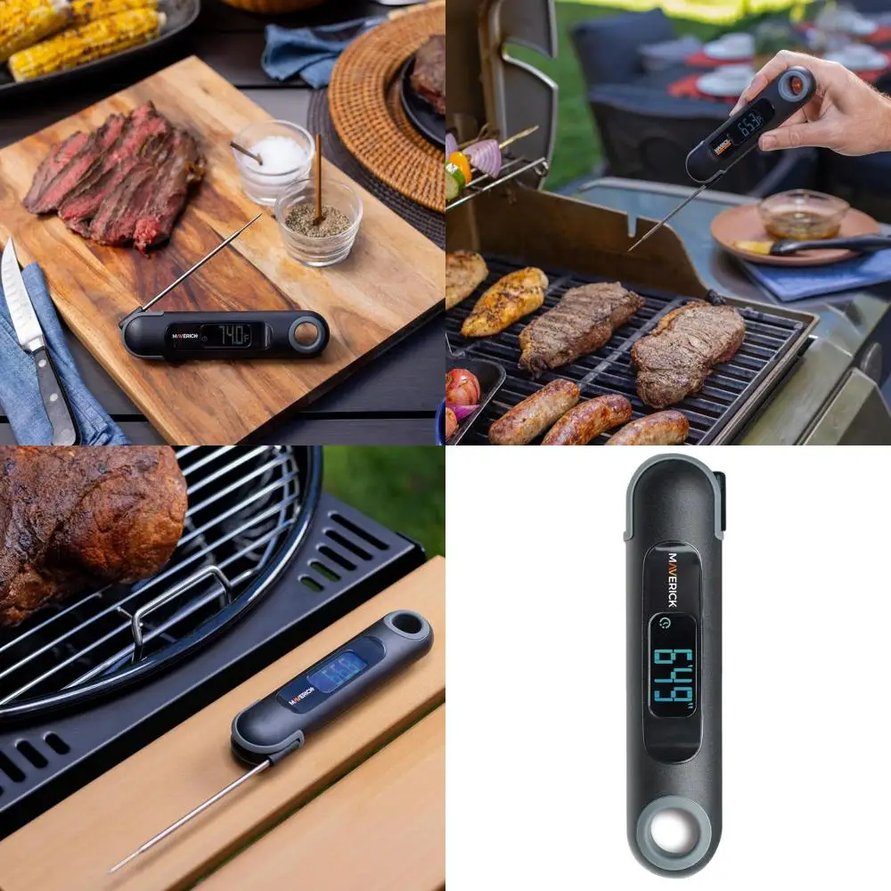 

Цифровой термометр двойного назначения с автоматическим таймером для приготовления пищи и гриля