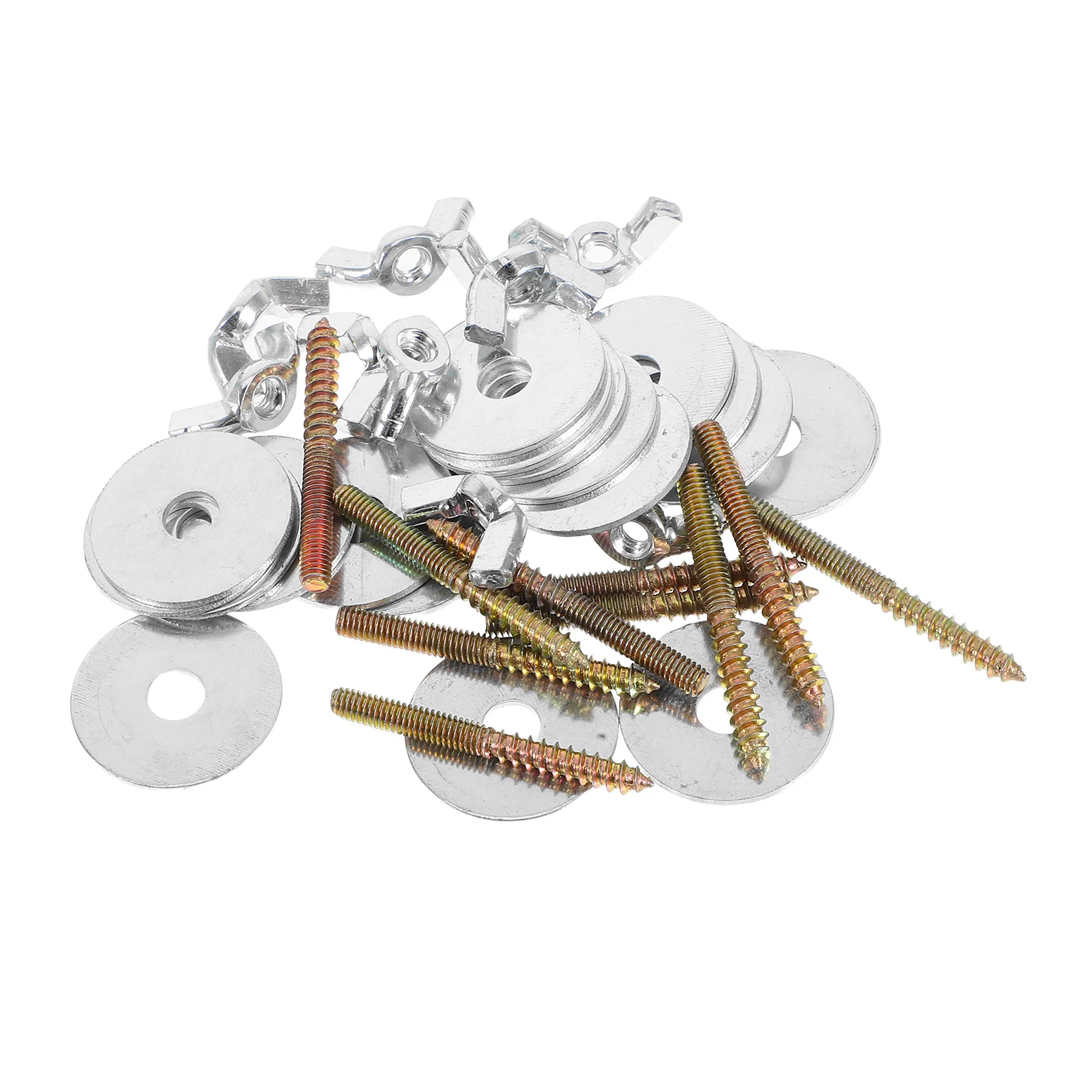 

10Sets Bird Perch Fixing Screws Robust Metal Fasteners for Cage Branch Mounting Breeding Boxes Animal Habitat Assembly