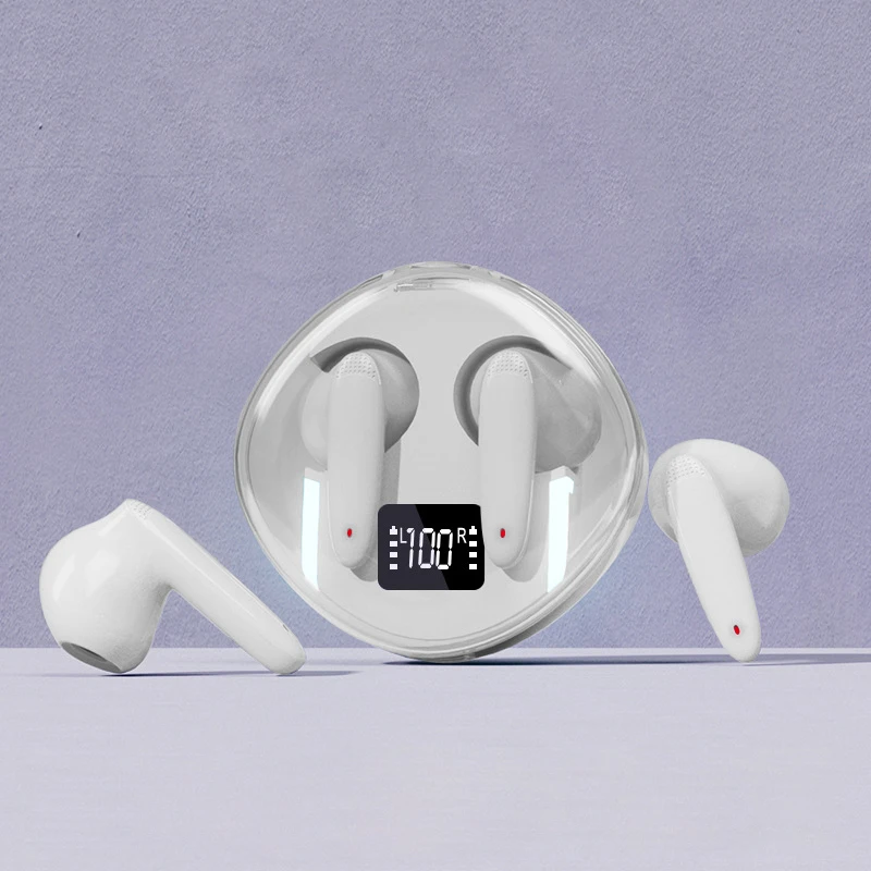 سماعة رأس لاسلكية بلوتوث 5.3 سماعات أذن داخلية IPX5 مقاومة للماء وخاصية إلغاء الضوضاء سماعات رأس رياضية لهاتف Xiaomi iPhone