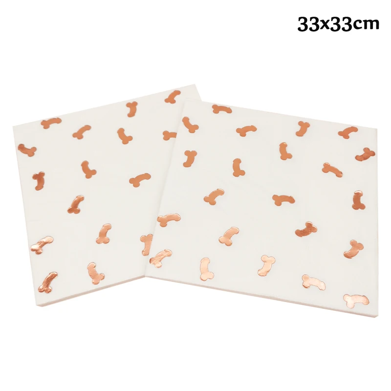 10 قطعة الطيور ليكون القضيب ويلي الزفاف منديل ورقي للاستعمال مرة واحدة الزفاف دش العازبة الدجاجة ليلة حفلة خطوبة الديكور