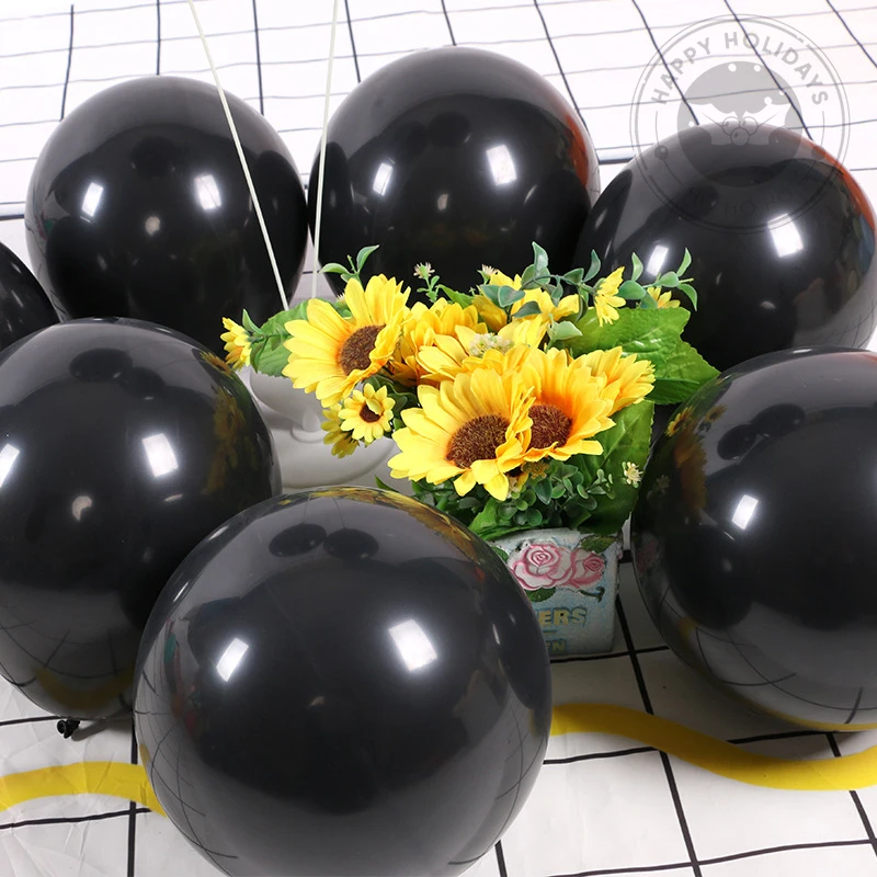 5-36 Inch Big Black Balloon Happy Birthday Party Decoration Ballons Wedding Coming-Of-Age Ceremony Articles Balloon Decor Globos