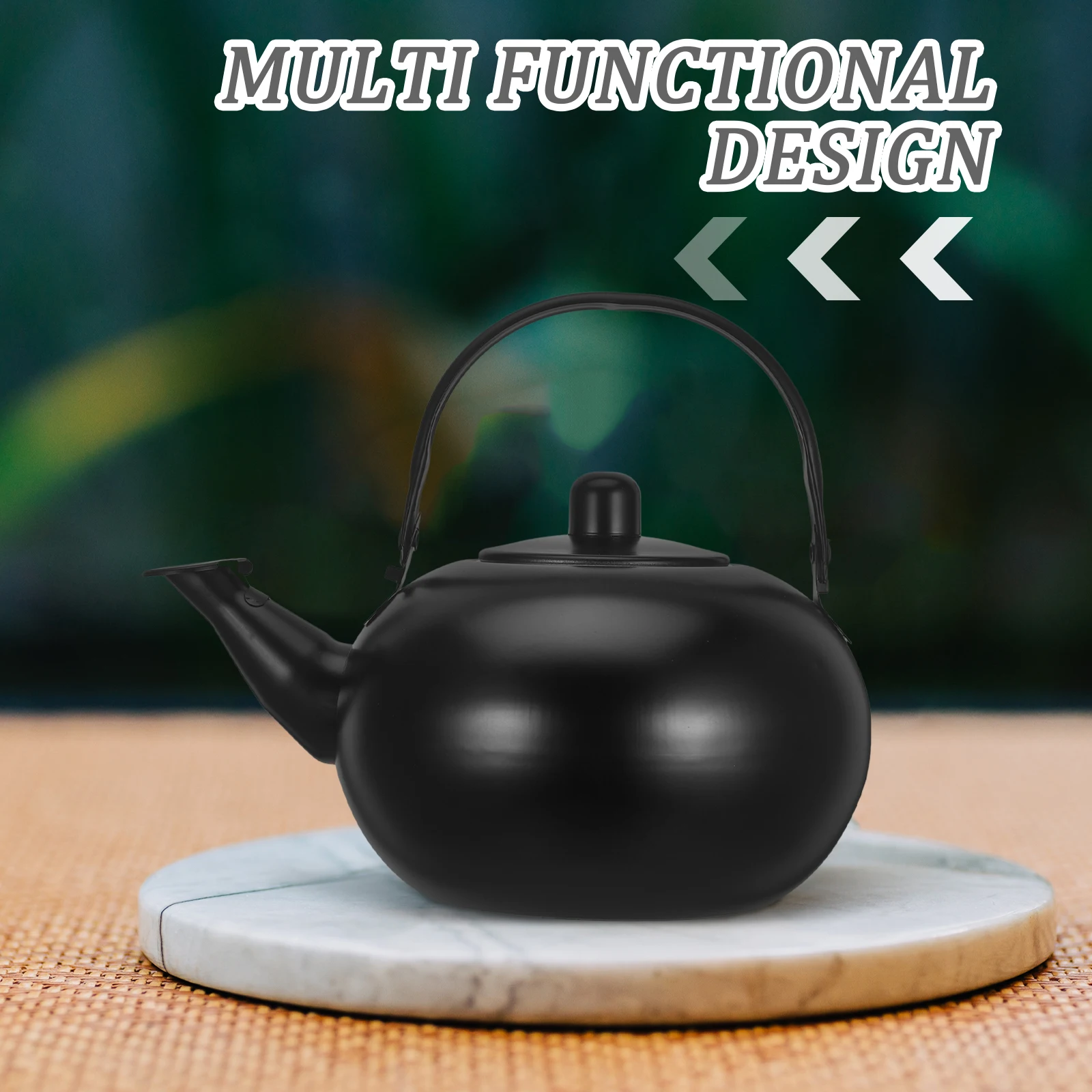

Stainless Steel Teapot Water Kettle for Gas Stove Top Home Metal Coffee Stovetop Travel Portable