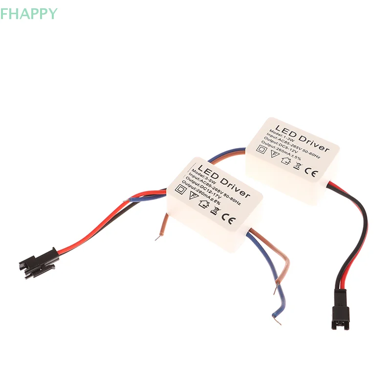 1 unidad 1-3W 3-5W 4-7W 8-12W12-18W 18-24W transformador de luz LED controlador adaptador de corriente de corriente constante tira de lámpara LED controlador de potencia
