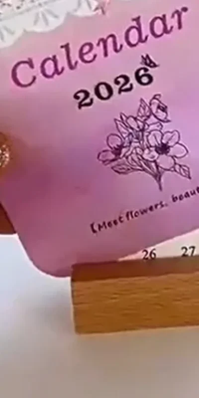 

Настольный календарь с объемными цветами на 2026 год, мини-календарь, настольный календарь, похожий в вазе, настольный ежемесячный планировщик для дома, школы, офиса