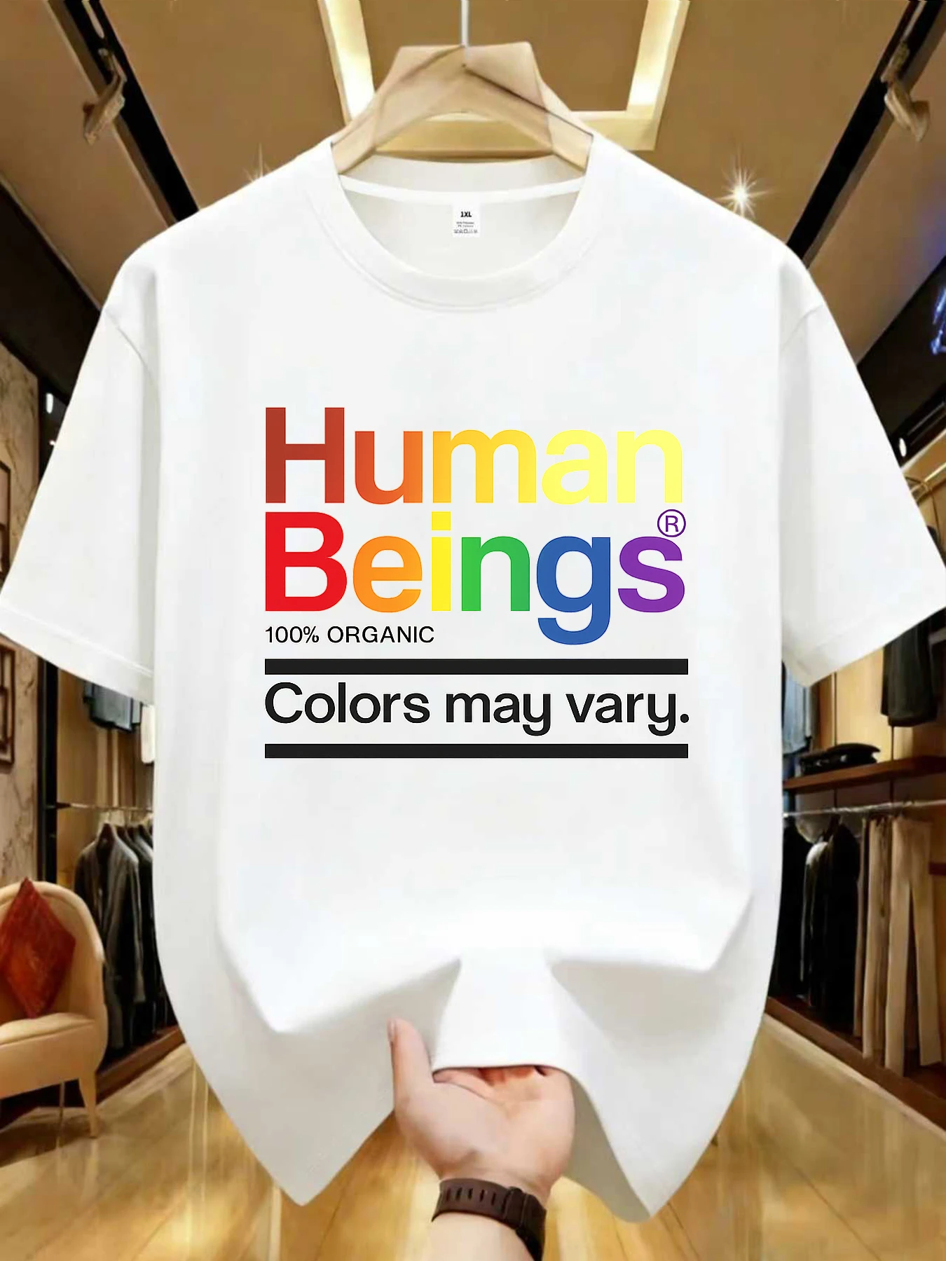 

【WDS01293】Creative letter printed plus size women's round neck T-shirt summer casual short sleeved top street fashion versatile