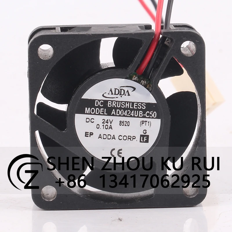 

AD0424UB-C50 Case Cooling Fan for ADDA DC24V 0.1a EC 40X40X20MM 4CM 4020 2-wire Inverter High Precision Double Ball Bearing Fan