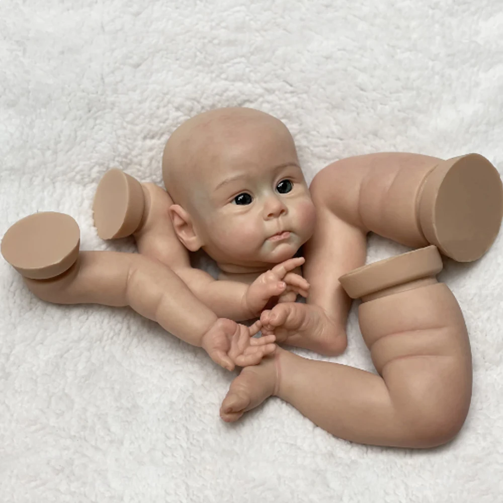 Attyi Huxley 20-22inch Solid Silicone Reborn Bebe Doll Kits Handmade Painted DIY Unassembled Newborn Doll Parts bebê reborn